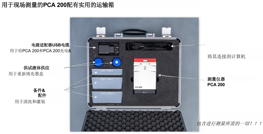 PCA200 現場表面能質檢新利器，一鍵自動測量，便攜精準可靠