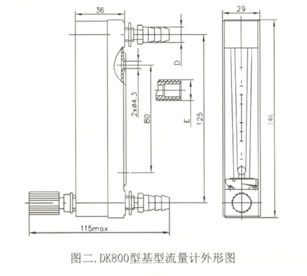 KD800型玻璃转子流量计